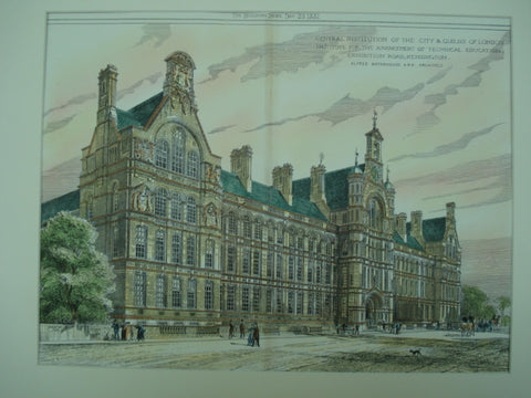 Central Institution of the City & Guilds of London Institute for the Advancement of Technical Education, Exhibition Road, Kensington, England, UK, 1881, Alfred Waterhouse