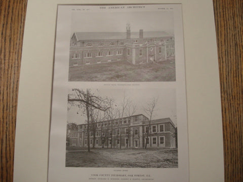 Cook County Infirmary, Lake Forest, IL, 1915, Schmidt, Garden and Martin