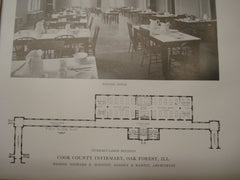 Interior, Cook County Infirmary, Lake Forest, IL, 1915, Schmidt, Garden and Martin