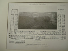 Floor Plan, Cook County Infirmary, Lake Forest, IL, 1915, Schmidt, Garden and Martin