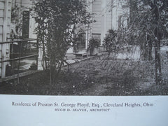 Residence of Preston St. George Floyd Esq., Cleveland Heights, OH, 1928, Hugh D. Seaver