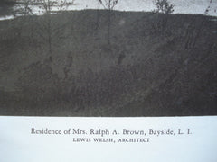 Residence Mrs. Ralph A. Brown , Bayside, Long Island, NY, 1928, Lewis Welsh