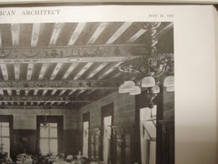 Dining Room, Detroit Athletic Club, Detroit, MI, 1915, Albert Kahn