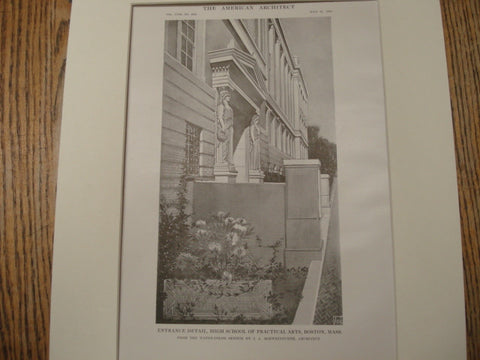 High School of Practical Arts, Boston, MA, 1915, J. A. Schweinfurth