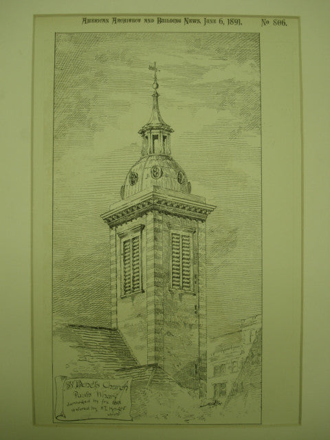 St. Benet's Church in Paul's Wharf, London, England, UK, 1891, H. E. Knight