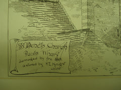 St. Benet's Church in Paul's Wharf, London, England, UK, 1891, H. E. Knight