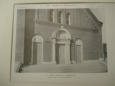 St. James Church, St. Joseph, MO, 1915, Eckel and Aldrich