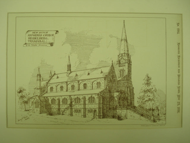 New Dutch Reformed Church , Heidelberg, Germany, EUR, 1891, H. G. Veale