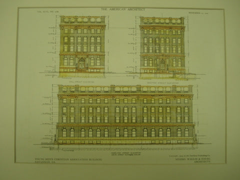 Young Men's Christian Association , Savannah, GA, 1909, Messrs. Wallin & Young