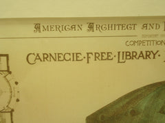 Carnegie Free Library, Allegheny City, PA, 1887, William Halsey Wood