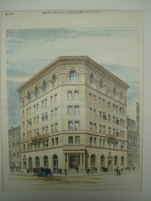 Herald Building , Baltimore, MD, 1894, Jos. Evans Sperry