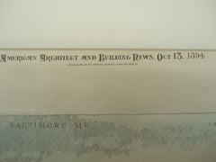 Herald Building , Baltimore, MD, 1894, Jos. Evans Sperry