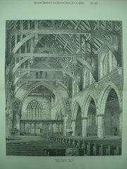 Interior of Christ Church , Fenton, England, UK, 1893, Charles Lynam