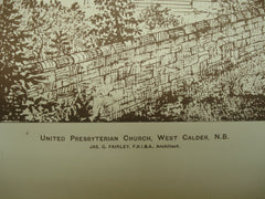 United Presbyterian Church , West Calder, Scotland, UK, 1893, Jas. G. Fairley