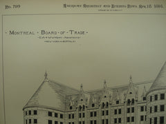 Montreal Board of Trade , Montreal, CAN, 1891, E. A. & W. W. Kent