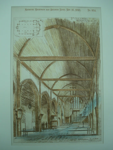 St. Columba's Church , Wanstead Slip, England, UK, 1893, E. P. Warren