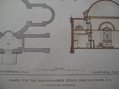 Chapel for the Rhododendron Estate, Biltmore, NC, 1896, R. Guastavino