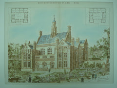 High School for Girls , Lincoln, England, UK, 1893, W. Watkins