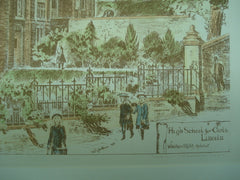 High School for Girls , Lincoln, England, UK, 1893, W. Watkins