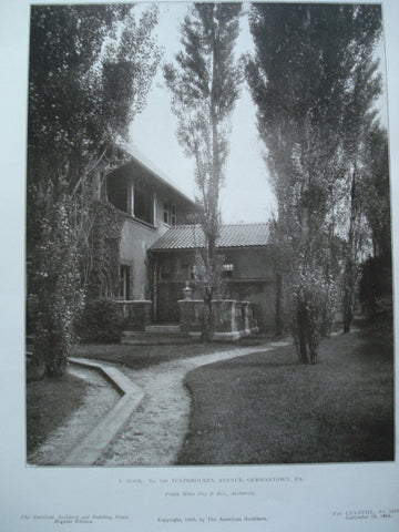 Nook: No. 240 Tulpehocken Avenue , Germantown, PA, 1905, Frank Miles Day & Bro