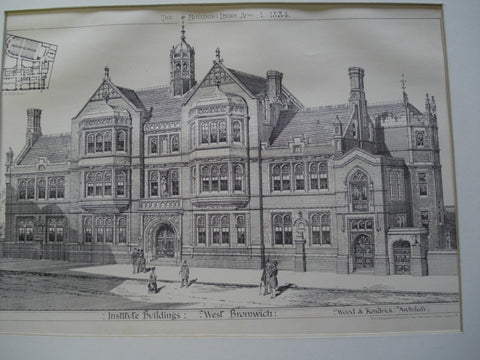 Institute Buildings , West Bromwich, England, UK, 1884, Wood and Kendrick