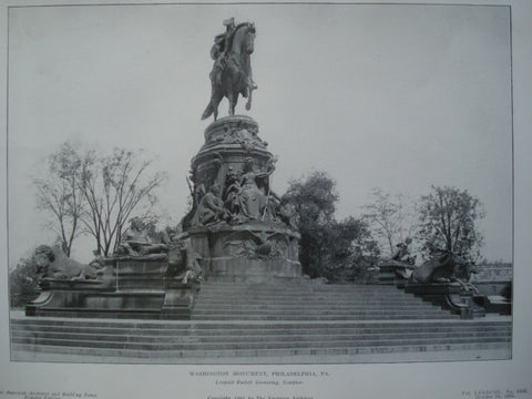 Washington Monument , Philadelphia, PA, 1905, Leopold Rudolf Siemering [Sculptor]