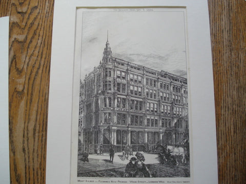 Premises for Silber and Flemings, Wood St., London, England, UK, 1884, Ford and Hesketh