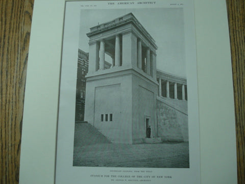 Stadium, College of the City of New York , New York, NY, 1915, Arnold W. Brunner