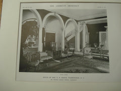 Interior, F. B. Moran House, Washington, DC, 1915, George Oakley Totten