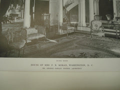 Interior, F. B. Moran House, Washington, DC, 1915, George Oakley Totten