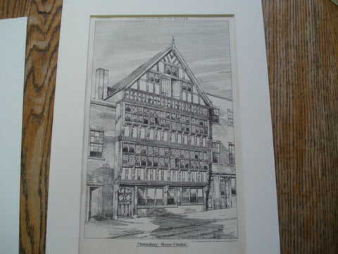 Rendition of the Shrewsbury House , Chester, UK, 1884, Unknown