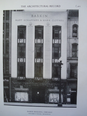 Baskin Building , Chicago, IL, 1928, Holabird & Roche