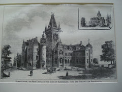 Hummelshain Castle for the Duke of Altenburg, Germany, EUR, 1884, Ihne and Stegmuller