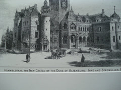 Hummelshain Castle for the Duke of Altenburg, Germany, EUR, 1884, Ihne and Stegmuller