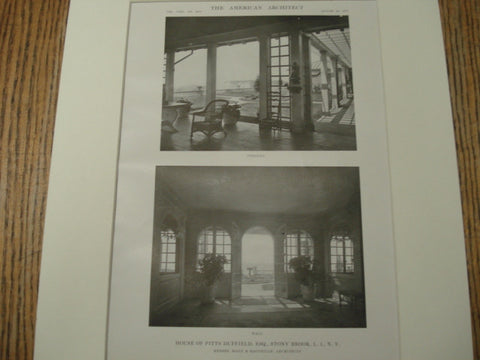 House of Pitts Duffield, Stony Brook, Long Island, NY, 1915, Mann And MacNeille