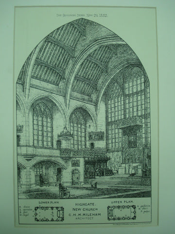 New Church , Highgate, London, England, UK, 1882, C. H. M. Mileham
