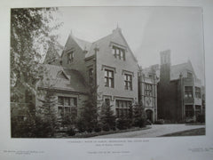 Overleigh: House of Samuel Frothingham, Esq. , Lenox, MA, 1905, Adams & Warren