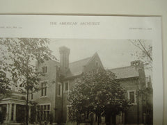 House of George B. Matthews, Buffalo, NY, 1909, Green and Wicks