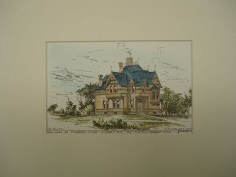 Cottage for C. B. Tillinghast in Menands, Albany, NY, 1894, W. M. Woollett