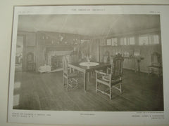 Interior, Charles S. Brown House, Mount Kisco, NY, 1909, Albro and Lindeberg