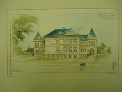 Peck School, Worcester, MA, 1894, George H. Clemence