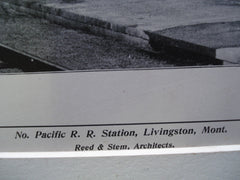 North Pacific R.R. Station, Livingston, MT, 1904, Reed & Stem