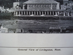 General View of Livingston, Livingston, MT, 1904, NA