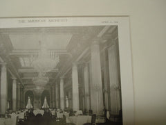 Dining Room, Hotel St. Francis, San Francisco, CA, 1909, Bliss and Faville