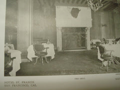 Dining Room, Hotel St. Francis, San Francisco, CA, 1909, Bliss and Faville