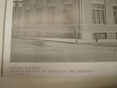 Atlanta College of Physicians and Surgeons, Atlanta, GA, 1909, Morgan and Dillon