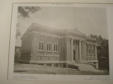 Carnegie Library, Georgia School of Technology, Atlanta, GA, 1909, Morgan and Dillon