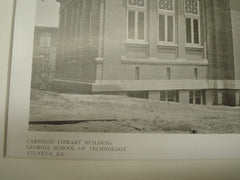 Carnegie Library, Georgia School of Technology, Atlanta, GA, 1909, Morgan and Dillon