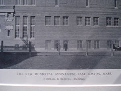 New Municipal Gymnasium , East Boston, MA, 1911, Newhall & Blevins