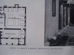 Office of Hewitt & Brown , Minneapolis, MN, 1911, Hewitt & Brown